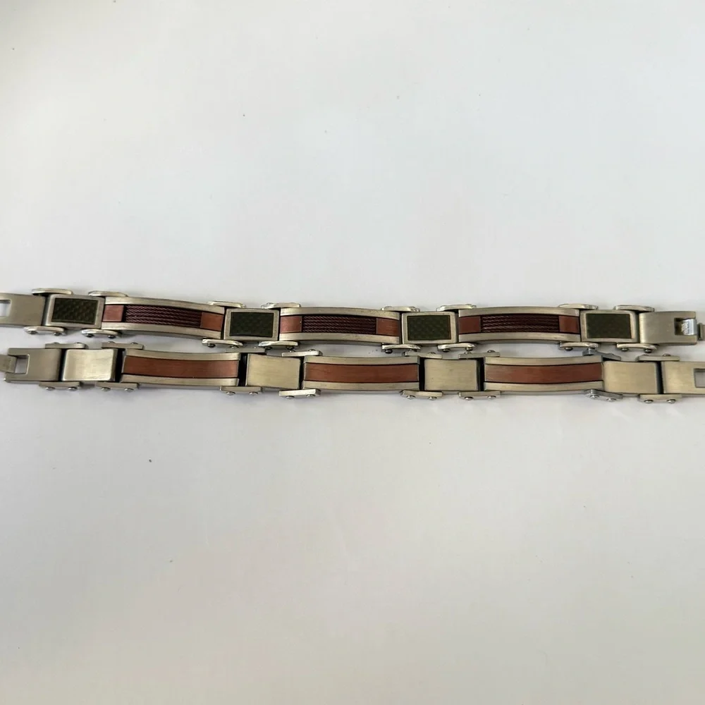 Men's 8 3/4in Stainless Steel Bracelet (1)